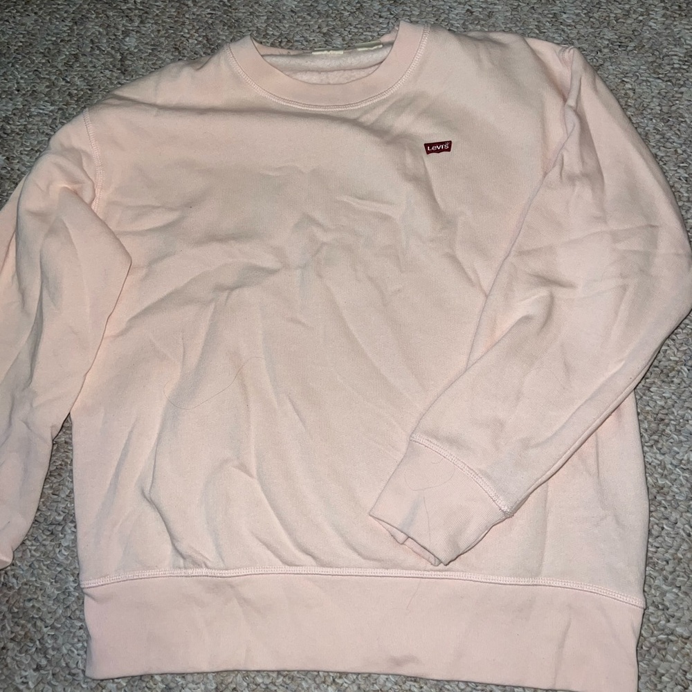 levis sweatshirt peach color